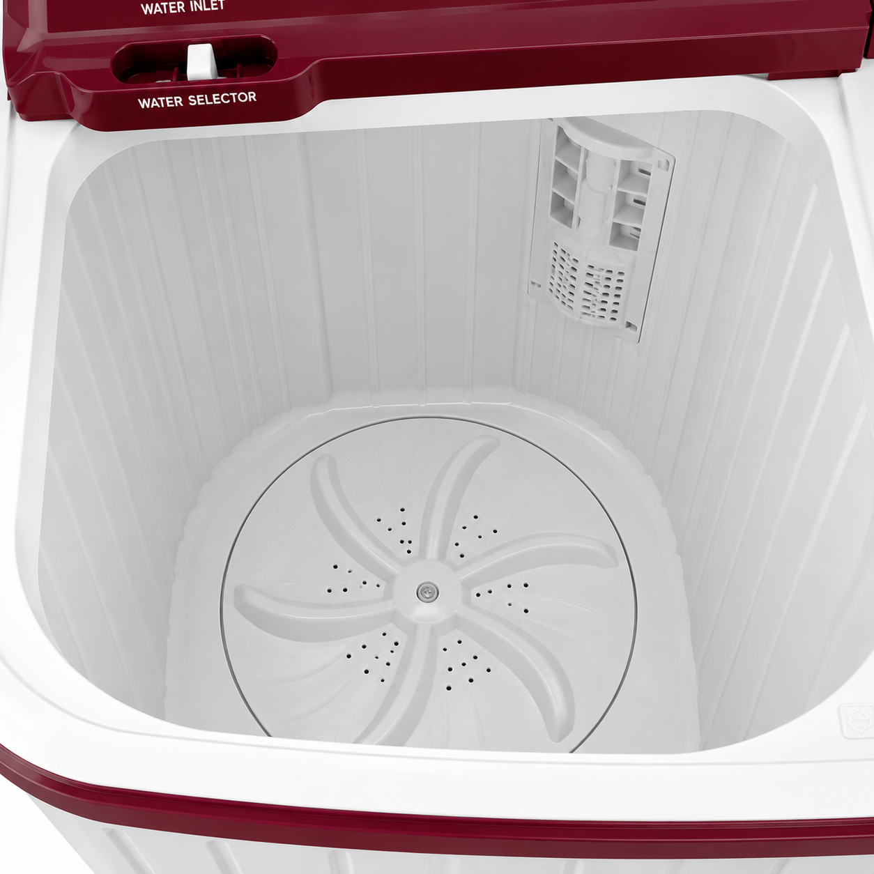 voltas beko 7.5 kg semi automatic top load washing machine – burgundy voltas beko 7.5 kg semi automatic top load washing machine – burgundy