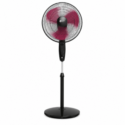 Home orient stand 37 neo high speed pedestal fan (400 mm) – crimson black