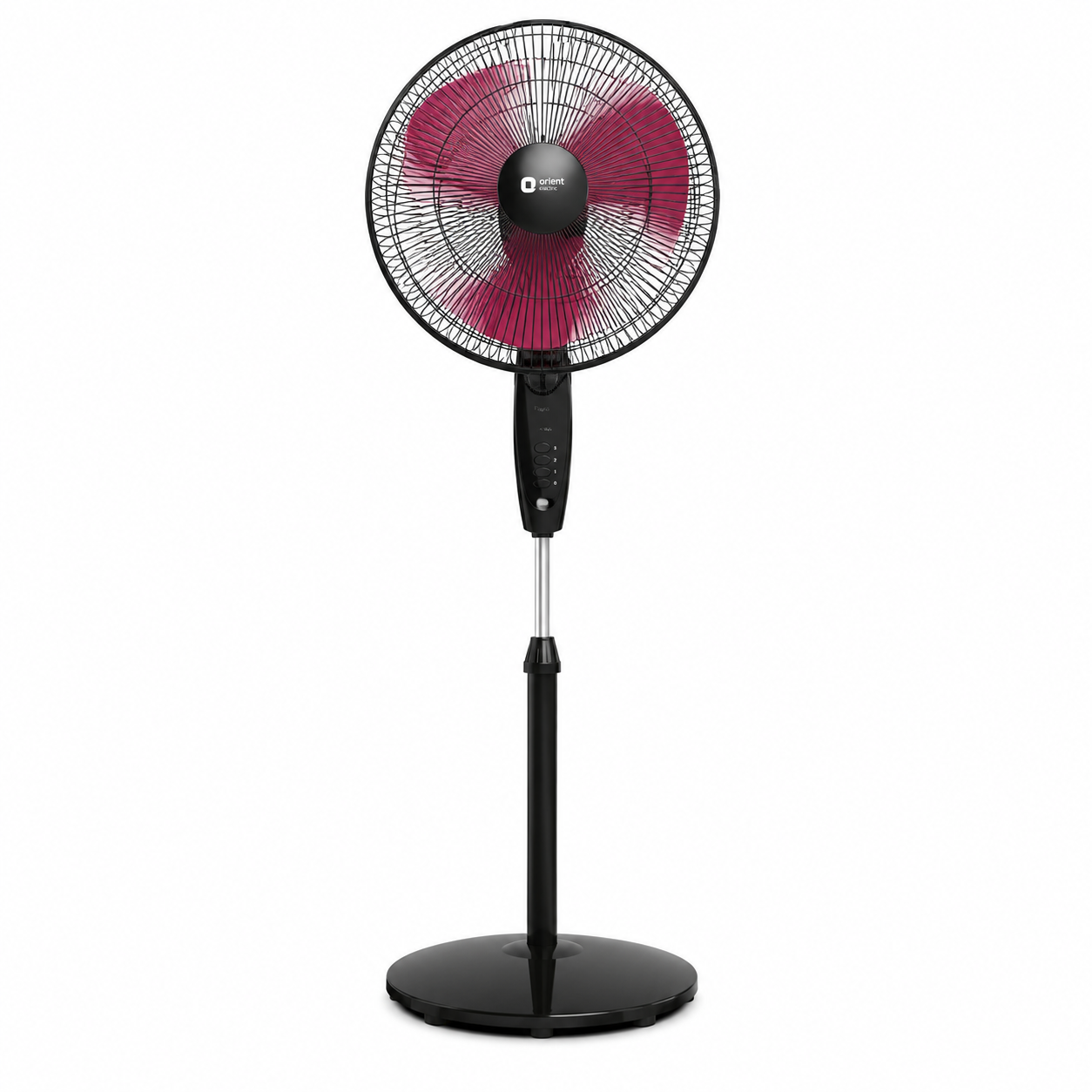 orient stand 37 neo high speed pedestal fan (400 mm) – crimson black
