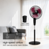 orient stand 37 neo high speed pedestal fan (400 mm) – crimson black
