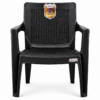 irest premium woven back plastic arm chair – black irest premium woven back plastic arm chair – black