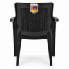 irest premium woven back plastic arm chair – black irest premium woven back plastic arm chair – black