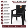 irest premium woven back plastic arm chair – black irest premium woven back plastic arm chair – black
