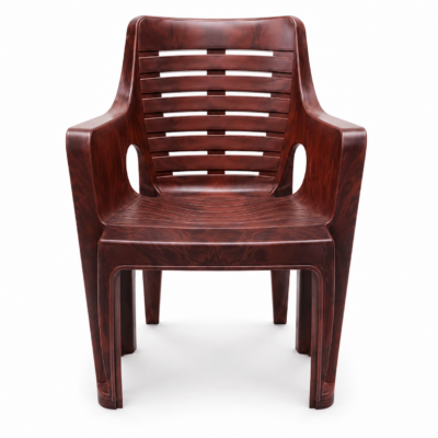 irest sumo plastic arm chair – brown