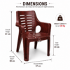 irest sumo plastic arm chair – brown irest sumo plastic arm chair – brown