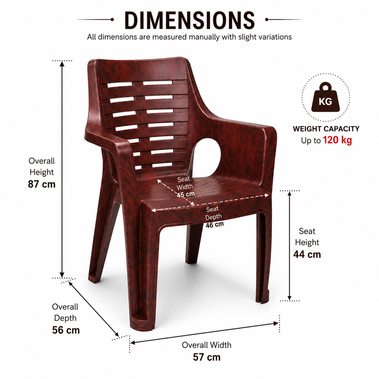 irest sumo plastic arm chair – brown irest sumo plastic arm chair – brown