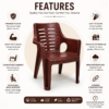 irest sumo plastic arm chair – brown irest sumo plastic arm chair – brown