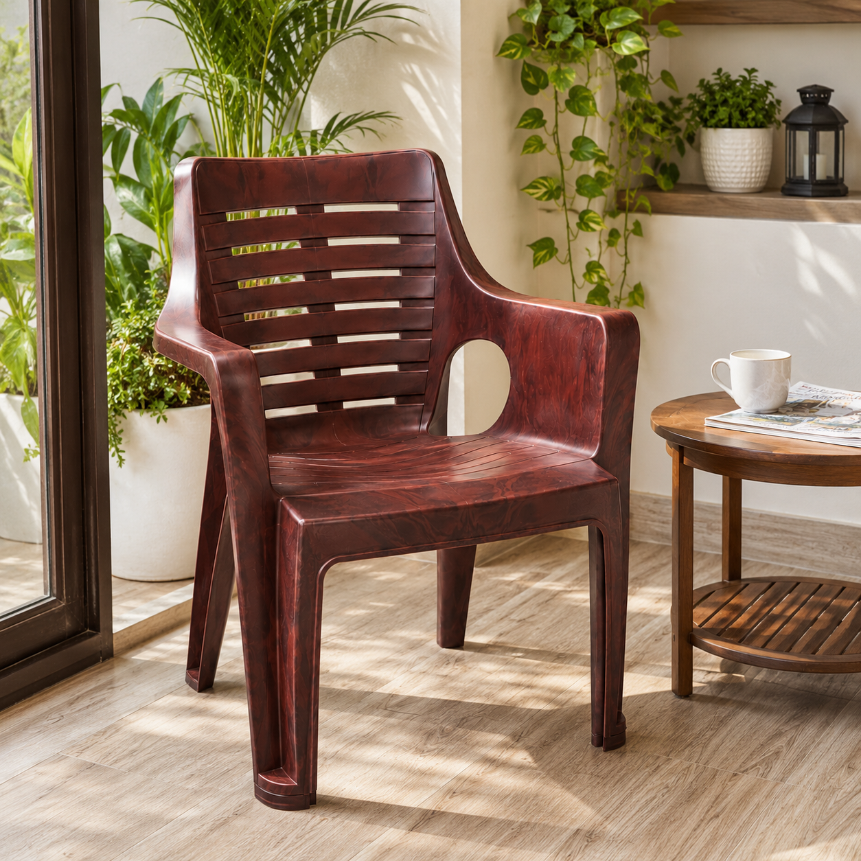 irest sumo plastic arm chair – brown irest sumo plastic arm chair – brown