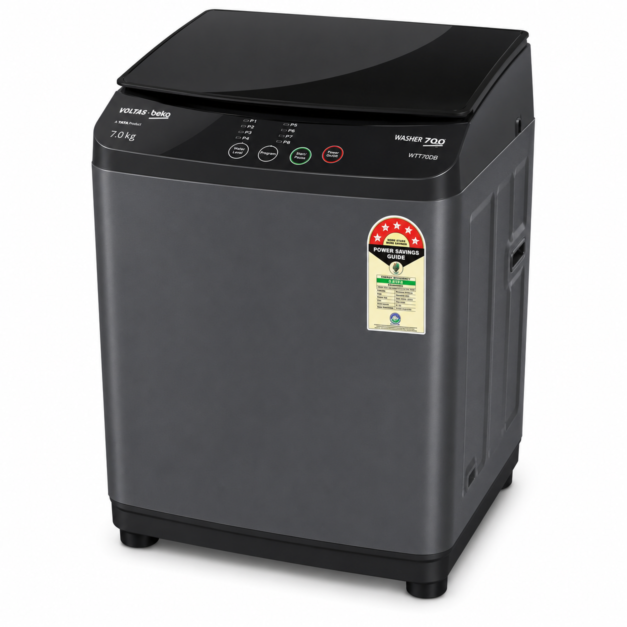 voltas beko 7 kg fully automatic top load washing machine – dark grey voltas beko 7 kg fully automatic top load washing machine – dark grey