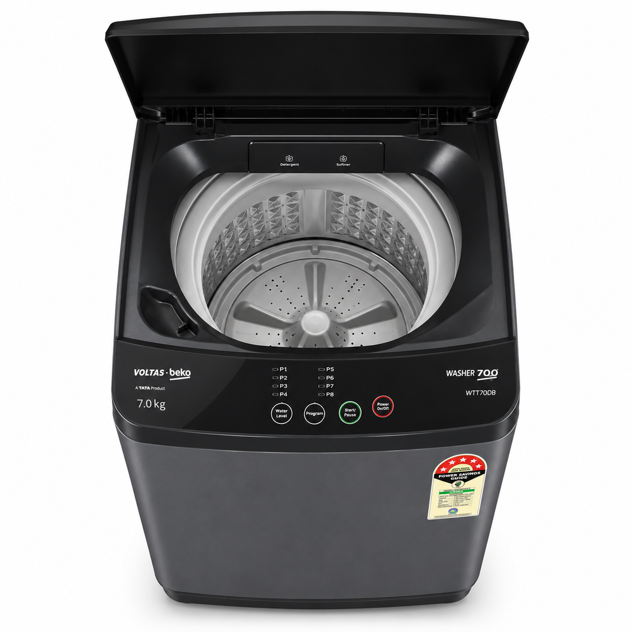 voltas beko 7 kg fully automatic top load washing machine – dark grey voltas beko 7 kg fully automatic top load washing machine – dark grey
