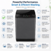 voltas beko 7 kg fully automatic top load washing machine – dark grey voltas beko 7 kg fully automatic top load washing machine – dark grey
