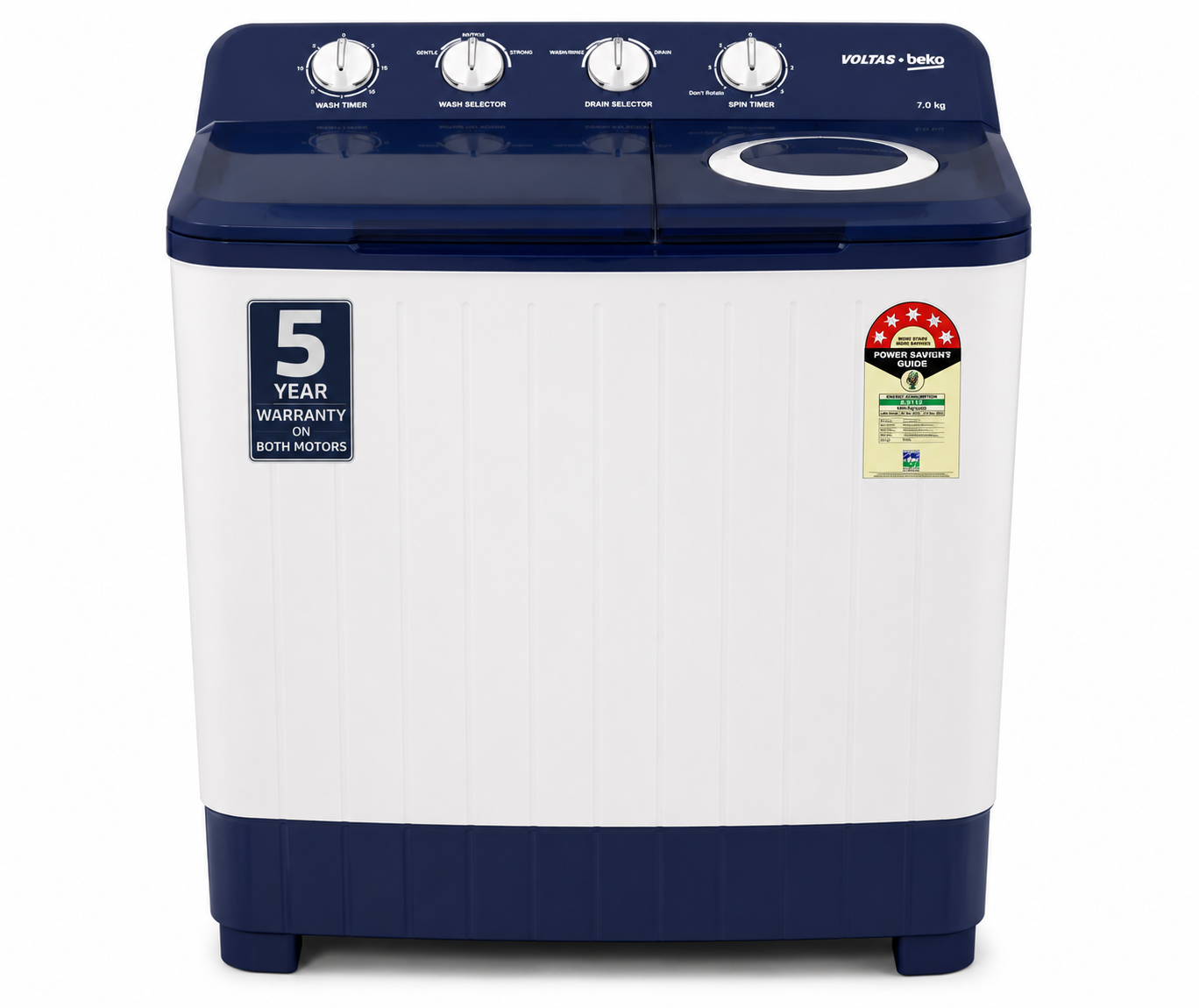 voltas beko 7.0 kg semi automatic washing machine
