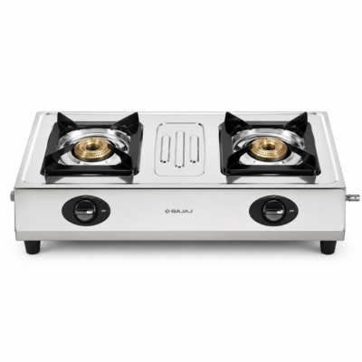 Bajaj CX8 2 Burner Stainless Steel Gas Stove