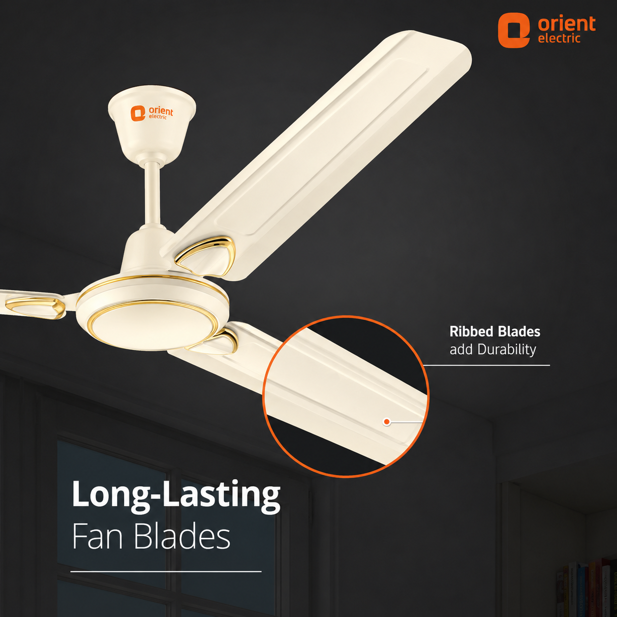 rapid air deco high speed ceiling fan 1200mm | 46w | 380 rpm | soft pearl / white / brown rapid air deco high speed ceiling fan 1200mm | 46w | 380 rpm | soft pearl / white / brown