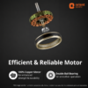 rapid air deco high speed ceiling fan 1200mm | 46w | 380 rpm | soft pearl / white / brown rapid air deco high speed ceiling fan 1200mm | 46w | 380 rpm | soft pearl / white / brown