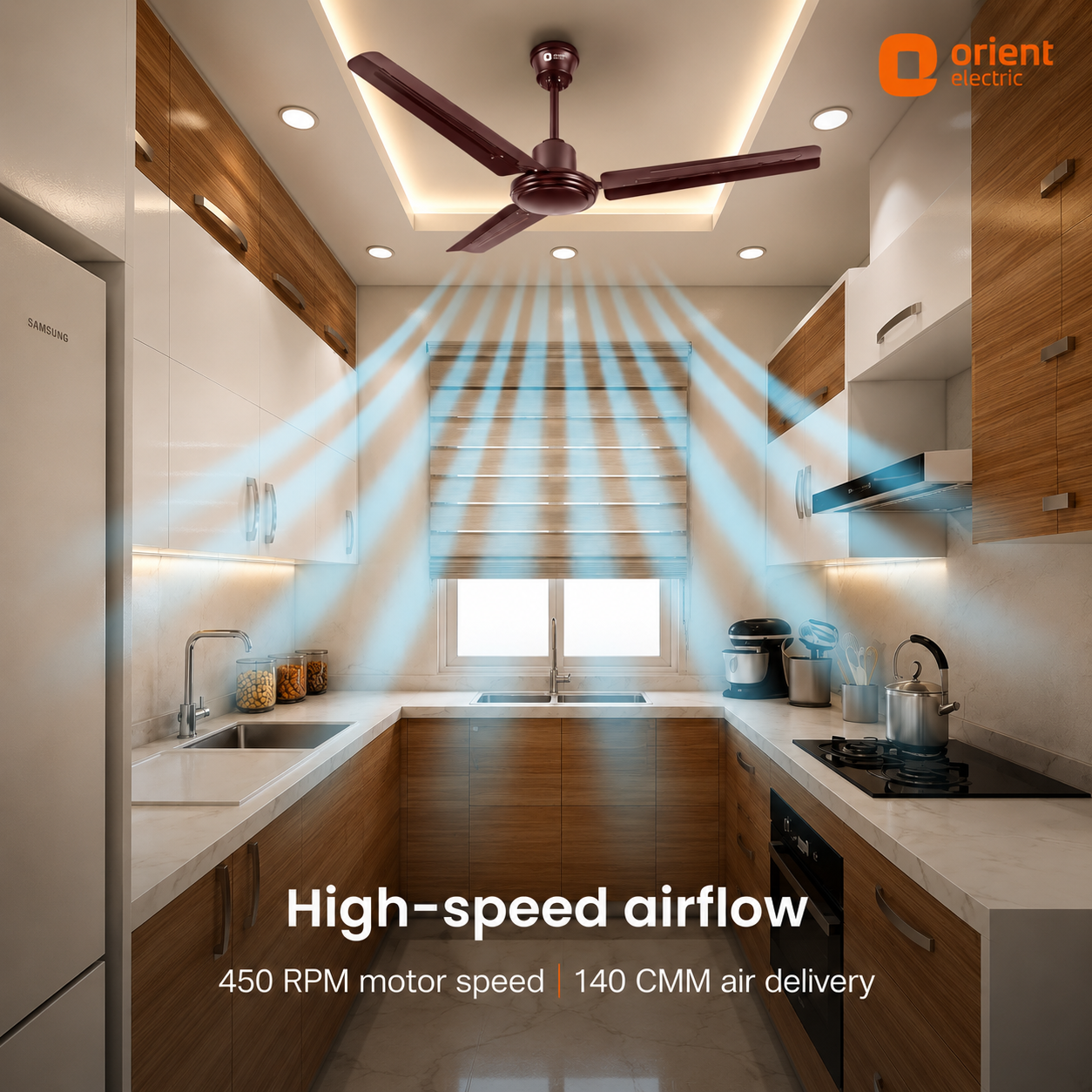 orient electric falcon 400 ceiling fan | 900mm | white | 5 year warranty orient electric falcon 400 ceiling fan | 900mm | white | 5 year warranty